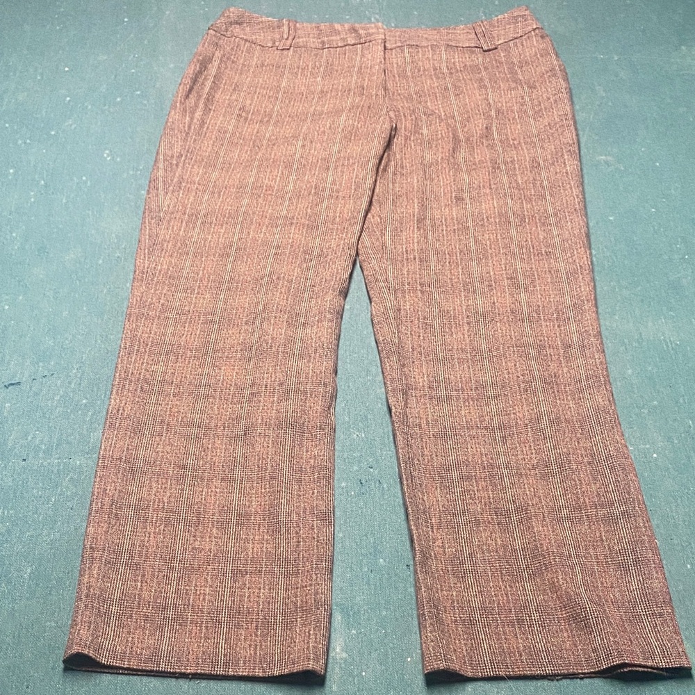 Women’s Brown Plaid Pants
